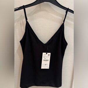 Brand new Zara Black v neck cami